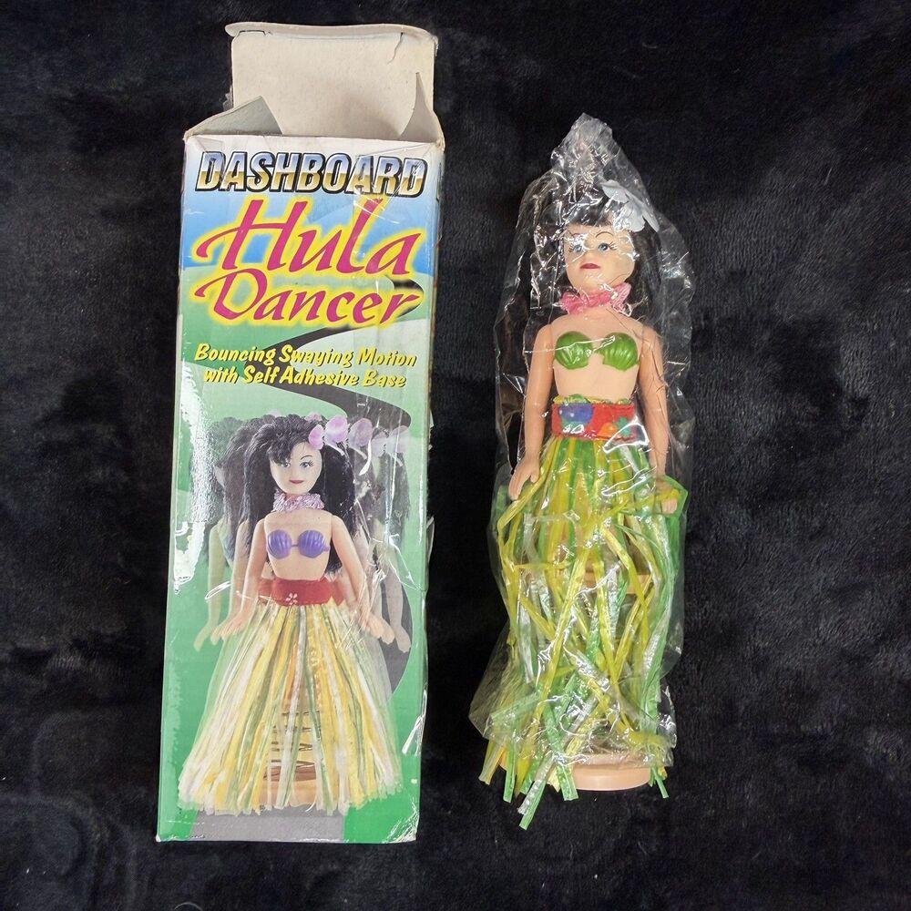 Hawaiian Dashboard Hula Doll Vintage 1996 Girl NEW Rare Hawaii Polynesian